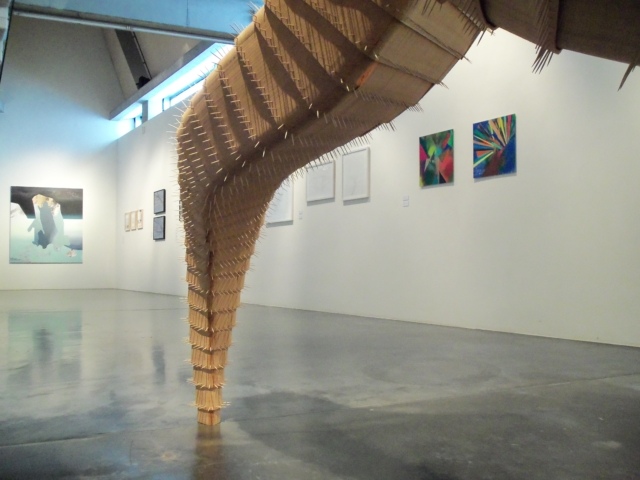 Ausstellungsansicht BLICK FANG mit Werken von Judith Grassl, Thomas Breitenfeld, Kirsten Zeitz und Esther Zellmer