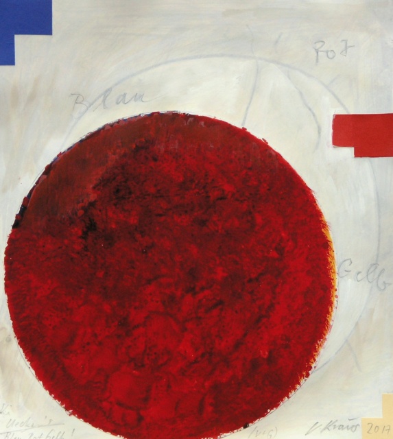 Victor Kraus, Über Uecker: Blau-Rot-Gelb, 2017,