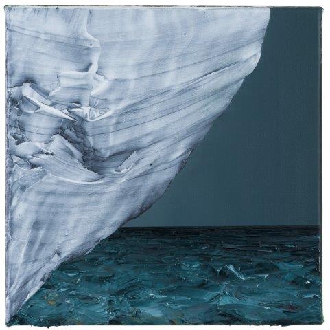 David Borgmann, Ohne Titel (ST 42), 2018, Öl auf Leinwand, 30 x 30 cm