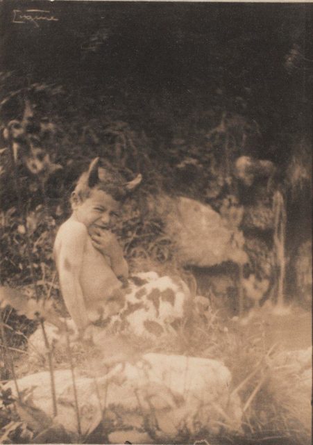 Frank Eugene, Der kleine Faun, 1908, Platinotypie,