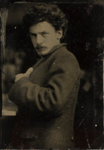 Frank Eugene, Selbstportrait, um 1890, Ferrotypie,