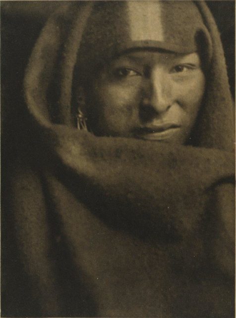Gertrude Käsebier, The Red Man, 1903, Heliogravüre, publiziert in Camera Work,