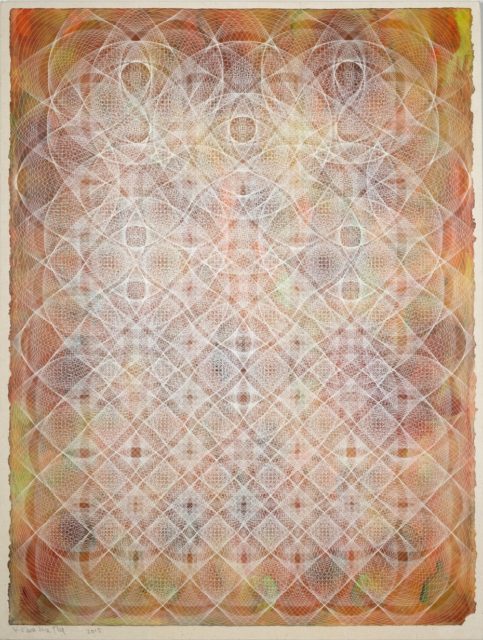 Moriyuki Kuwabara, Haze, 2015, Acryl auf Papier auf Leinwand, 79 x 60,5 cm,