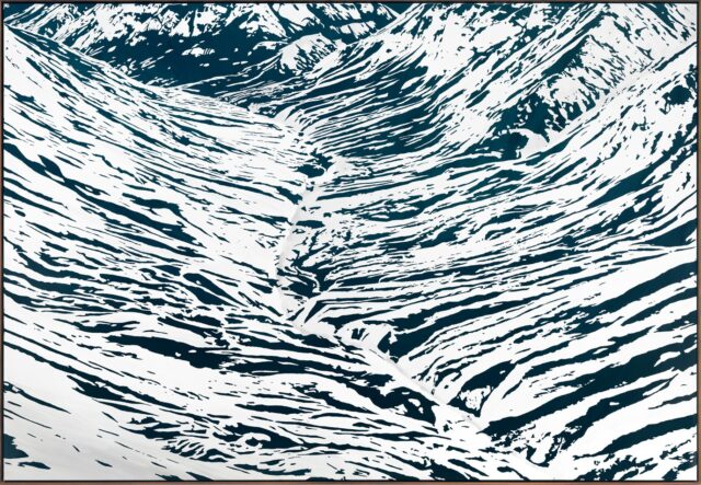 Sven Drühl, SDSS (Invers Mirror), 2016, Lack auf Leinwand, 180 x 260 cm