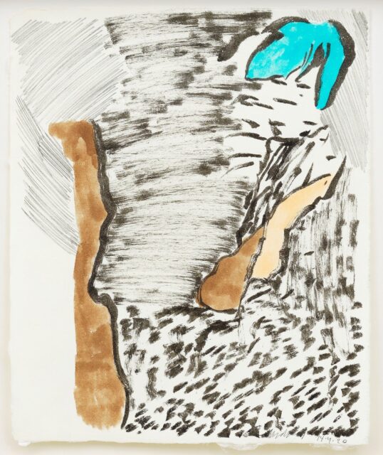 Andreas Eriksson, Untitled, 2020, Tusche und Graphit auf Papier, 27 x 21 cm