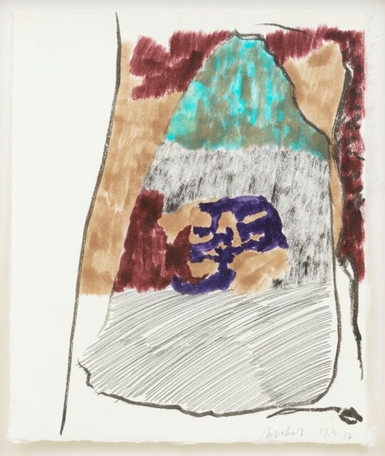 Andreas Eriksson, Untitled, 2020, Aquarell und Graphit auf Papier, 26 x 21 cm